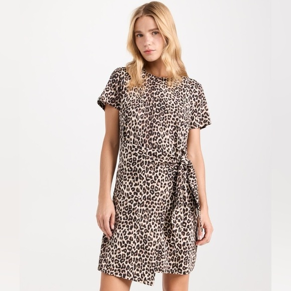 Rails Edie Side Leopard Short Dress in Nala - Picture 2 of 9